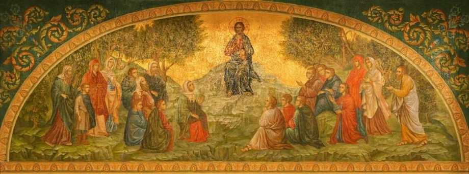 alt Нагорная Проповедь, роспись храма в честь святого Иоанна Предтечи и Двенадцати апостолов, Сретенский Монастырь, Москва (Monastery.ru) 